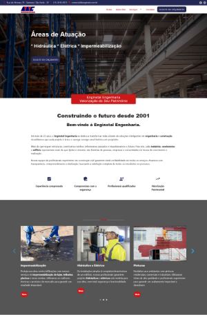 Site Enginstal – projeto Publitiva