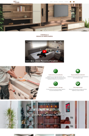 Site Mania de Marcenaria – projeto Publitiva