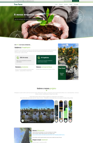 Site Tree Farm – projeto Publitiva